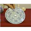 Image 1 : Chinese early 18th Century, celadon and underglaze blue dish, Buddhist mark, Yung Cheng Period (smal