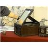 Image 1 : Old, Chinese hardwood makeup box with small drawers and mirrors, good butterfly hardware (minor flaw