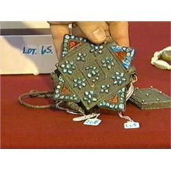 Old, Tibetan "jeweled" silver and copper, box Buddhist pendant and an old silver pendant (small flaw