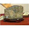 Image 1 : Chinese scholar's rock with attractive mottling and veining, wood stand