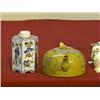 Image 1 : Two antique, Chinese ceramics: I-Hsing-type tea pot with moulded figures in river scene, seal mark; 