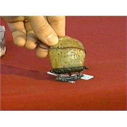 Very finely carved, Chinese jade pomander with reticulated archaistic water dragons amid scrolling f