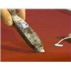 Image 1 : Chinese carved, "calcified" jade or hardstone object in the form of an archaistic spear-like point o