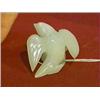 Image 1 : Charming antique Chinese carved celadon jade miniature box in the form of a bird with partially outs