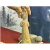 Image 1 : Two Chinese and probably T'ang Dynasty, pottery figures: a court beauty with long sash (repairs); to