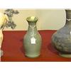 Image 1 : Antique Korean inlaid celadon vase, crane and floral designs (leans, somewhat misfired and rim repai