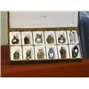 Image 1 : Collection of 13 old and antique Chinese snuff bottles including: porcelain, silver coins, glass, pa