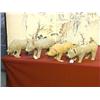 Image 1 : Group of four, very well-modeled Chinese Han Dynasty Sichuan pottery pigs (some minor repair), each 