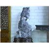 Image 1 : Unusually large and well-formed, Chinese Ling Bi stone scholar's rock on fine carved wood stand