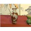 Image 1 : Chinese, carved red overlay on snowflake Peking glass baluster vase with finely detailed scholars an