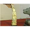 Image 1 : Very elaborately carved and old, Chinese ivory figure of Shou Lao with considerable openwork designs