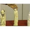 Image 1 : Chinese carved ivory figure of Kwan Yin with hand in expressive gesture and holding a scepter, wood 