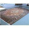 Image 1 : Older Persian wool rug with various geometric and stylized floral designs, Jushugan, approx. 7'2" x 