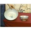 Image 1 : Two well-detailed, Chinese 18th Century, Famille Rose enameled export porcelain bowls: the smaller w