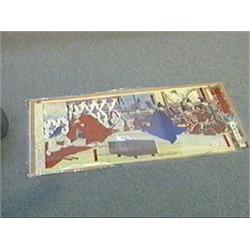Good, antique Japanese woodblock triptych by Yoshitoshi Taiso from the series "Short Illustrated His