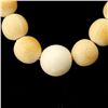 Image 4 : IVORY BEAD, METAL NECKLACE.