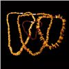 Image 1 : COLLECTION OF FOUR AMBER BEAD NECKLACES.