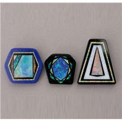 OPAL INTARSIA,INLAID OPAL,LAPIS LAZULI,ONYX STONES.