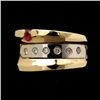 Image 1 : RUBY, DIAMOND, 14K WHITE GOLD RING.