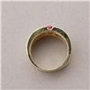 Image 3 : RUBY, DIAMOND, 14K WHITE GOLD RING.