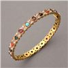 Image 1 : MULTI-STONE, 10K YELLOW GOLD BRACELET.