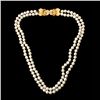 Image 1 : CULTURED PEARL,14K Y/G, TURQUOISE NECKLACE.