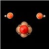 Image 1 : COLLECTION OF CORAL, DIA., 18K, 14K GOLD JEWELRY.