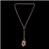 Image 1 : VICTORIAN PEARL, ENAMEL, 14K Y/G LOCKET NECKLACE.