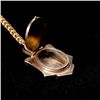 Image 4 : VICTORIAN PEARL, ENAMEL, 14K Y/G LOCKET NECKLACE.