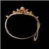 Image 3 : DIAMOND, 14K YELLOW GOLD BRACELET.