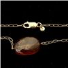 Image 4 : TOURMALINE, 18K YELLOW GOLD NECKLACE.