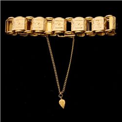 14K YELLOW GOLD BRACELET.