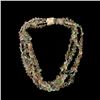 Image 1 : TOURMALINE, DIAMOND, 18K Y/G MULTI-STRAND NECKLACE.