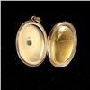 Image 3 : VICTORIAN ENAMEL, PEARL, 12K Y/G LOCKET PENDANT.
