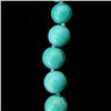 Image 2 : TURQUOISE NECKLACE W/ A RUBY, DIA., 14K Y/G CLASP.