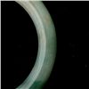 Image 2 : JADEITE, 14K Y/G HINGED BANGLE BRACELET.