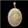 Image 2 : VICTORIAN DIAMOND, 14K YELLOW GOLD LOCKET PENDANT.