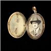 Image 3 : VICTORIAN DIAMOND, 14K YELLOW GOLD LOCKET PENDANT.