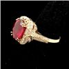 Image 2 : RUBY, DIAMOND, WHITE GOLD RING.