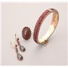 Image 1 : COLLECTION OF GARNET, SILVER GLIT, 14K Y/G JEWELRY.
