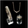 Image 1 : DIAMOND, 14K YELLOW GOLD JEWELRY SUITE.
