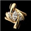 Image 1 : DIAMOND, 14K YELLOW GOLD PENDANT.