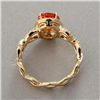 Image 3 : SAPPHIRE, DIAMOND, 14K YELLOW GOLD RING.
