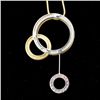 Image 4 : DIAMOND, 18K GOLD KINETIC NECKLACE.