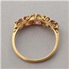 Image 3 : TOURMALINE, DIAMOND, 9K YELLOW GOLD RING.