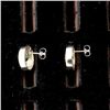 Image 3 : PAIR OF PERIDOT, 14K WHITE GOLD EARRINGS.
