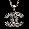 Image 1 : DIAMOND, 14K WHITE GOLD NECKLACE.