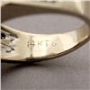 Image 4 : DIAMOND, 14K WHITE GOLD RING.