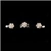 Image 1 : DIAMOND, 14K WHITE GOLD JEWELRY SUITE.