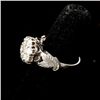 Image 3 : DIAMOND, 14K WHITE GOLD JEWELRY SUITE.